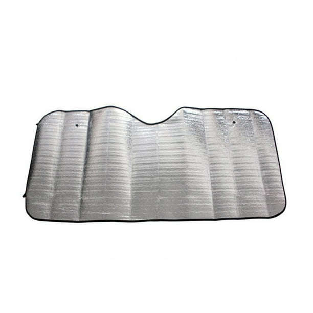 Parasol plegable para parabrisas delantero de coche, de un solo lado, plateado, accesorio (plateado)