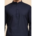thumbnail image 3 of SKAVIJ Kurta Pajama Set for Men Cotton 2 Piece Top Bottom Traditional Indian Dress Blue XXL, 3 of 11