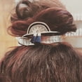 thumbnail image 2 of Ensemble de Chignon pour Femmes, Manchette Décorative à Pompons, Bâton pour Cheveux à Bout Rond, Cage Porte-Chignon, 2 of 8