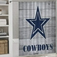 thumbnail image 2 of Football Cowboys Shower Curtain Bathroom Curtains Waterproof Fabric Home Partition Screen Living Room, 2 of 6