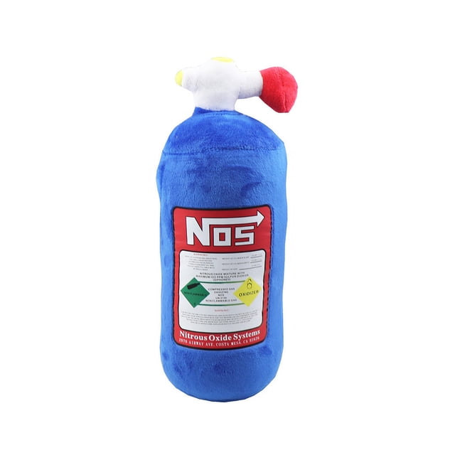 Riwesomey Universal coche botella en forma de almohada vehículo portátil poliéster transpirable cojín ornamento automotriz automóvil Automoción decorativa y accesorios Azul Arrojar la almohada