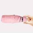 thumbnail image 3 of GOOHOCHY Paraguas pequeño plegable compacto de bolsillo con estuche cápsula anti-UV (rosa), 3 of 7