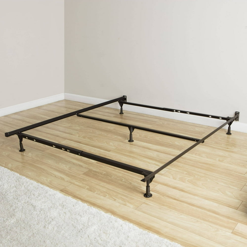 rize Queen Size Bed Frame With Glides And Cross Support