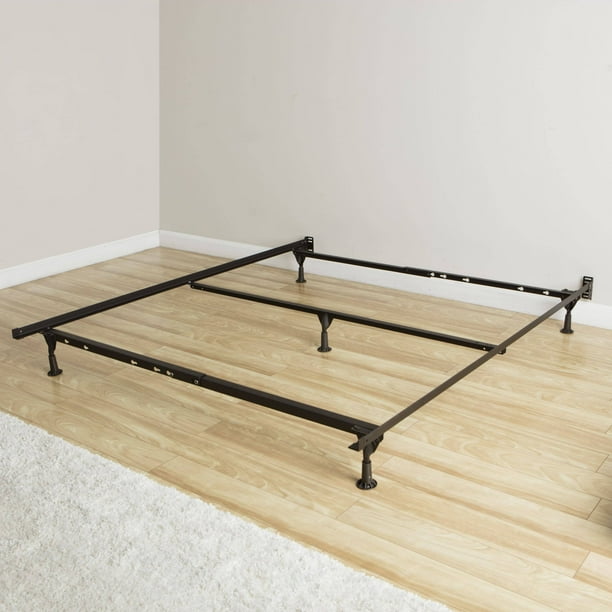 rize Queen Size Bed Frame With Glides And Cross Support