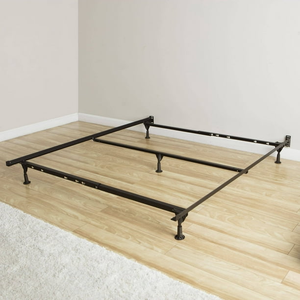 Rize Queen Size Bed Frame With Glides, Universal Bed Frame Assembly Instructions Queen Size