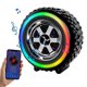 thumbnail image 2 of Car Wheel Shape Wireless Speaker with LED Light & Pocket Size Design - Handheld Compact Speaker, 2 of 5