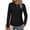Black, variant on Levmjia Women's Long Sleeve Crew Neck Shirts Pleated Hem Basic Casual Ruched Warm Slim Fit Tops Long Sleeve Comfy Daily Black,L