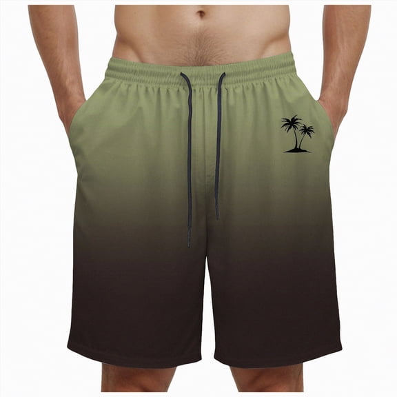 KPOPLK Mens Shorts Casual 5"/ 7" Cotton Elastic Waist Drawstring Summer Vacation Beach Shorts with Pockets Size XXXL,AG