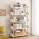 thumbnail image 2 of RWDSDWT Librero Organizador Minimalista de Madera, Librero Blanco de 5 Niveles, Bookshelf, Estante Organizador para Oficina, Sala de Estar, Estudio, 2 of 9