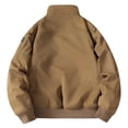 thumbnail image 6 of Mifsaly Mens Warm Bomber Jackets Sherpa Lined Zip Up Utility Jacket Winter Daily Going Out Street Western Style Casual Outfits with Pockets, 6 of 8