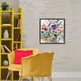 thumbnail image 3 of Stupell Industries Contemporary Garden Jewels Abstract Flowers Black Floating Frame Canvas Art, 25 x 25, by Carol Robinson, 3 of 7