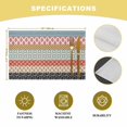 thumbnail image 7 of Placemat Boho Ethnic Placemats for Dining Table Bohemian Geometric Stripes Orange Washable Table Mats for Party Kitchen Dining Decoration, 7 of 7