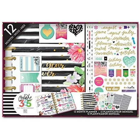 The Happy Planner 12 Month Undated Box Kit, Classic Best Year (The Best Planner Ever)