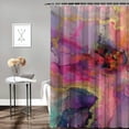 thumbnail image 2 of Orinice Flower Abstract Painting Bathroom Decoration Set with Hook and Waterproof Shower Curtain for Bathroom Decorating, Multi Size Color Luxury Graphic Print Shower Curtain Set, 2 of 7