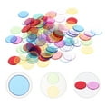 100pcs Bingo Counting Chips Funny Game Chips Plastic Markers (Random