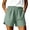 #05 Mint Green 【Mix, Match & Rotate: Stock Up on Daily Colors】, variant on Womens Cotton Wide Leg Casual Shorts with Pockets, Elastic Waist Solid Color, Soft Comfortable, Summer Outdoor Daily Wear, Womens Summer Outfits | VerBelle,Green S