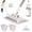 1mop+6cloth, variant on Hands-Free Multi-Purpose Flat Mop – Lazy Cleaning & Face Towel, One-Button Cloth Grip, 360 Rotating Fiber Lock Mini Mop for Wall Floor Bathroom Kitchen Cleaning