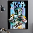 thumbnail image 4 of Cuadro Decorativo Cartel Star Wars Boba Canvas Listo Para Colgar 28x41cm Jungle Art Impresion Tela Arte, 4 of 6