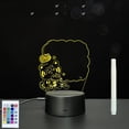 thumbnail image 2 of Tablero de mensajes escritos a mano en acrílico para dormitorio, luz nocturna 3D que puede limpiar el tablero en blanco, lámpara de escritorio pequeña LED, 2 of 2