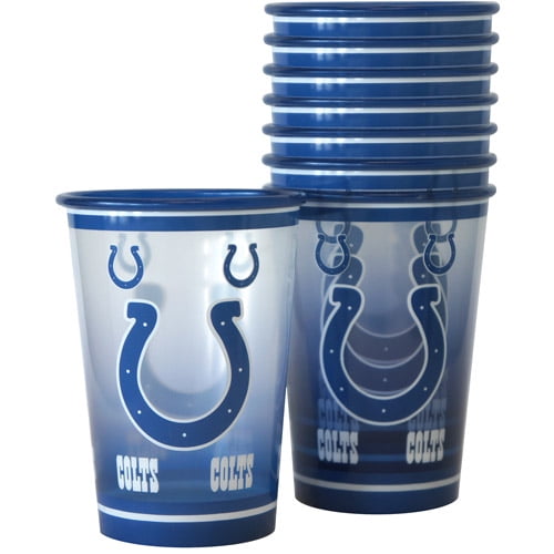 NFL 20 oz Indianapolis Colts Plastic Souvenir Cups, 8pk
