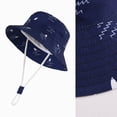 thumbnail image 4 of TOWED22 Baby Sun Hat - Adjustable Toddler Hat with UPF 50+ Sun Protection - Cute Kids Bucket Hat for Beach(Navy,6-12 M), 4 of 4