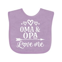 Inktastic My Oma Opa Love Me Grandchild Boys or Girls Baby Bib