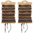 thumbnail image 1 of 2Sets Retro Braided Bracelet Wrist Band Cow Split Leather HandKnitted Decoration for Man, 1 of 14