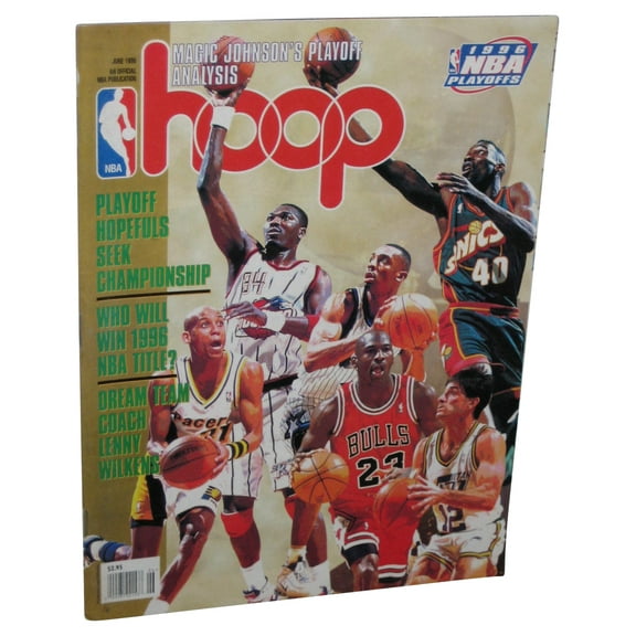 NBA Basketball Playoffs Michael Jordan June 1996 Hoop Magazine Book