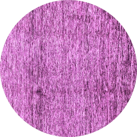 Ahgly Company Indoor Round Abstract Purple Modern Area Rugs, 4' Round