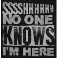thumbnail image 2 of Funny No One Knows I'm Here Joke Unisex Plus Fleece Graphic Hoodie Brisco Brands 2X, 2 of 5