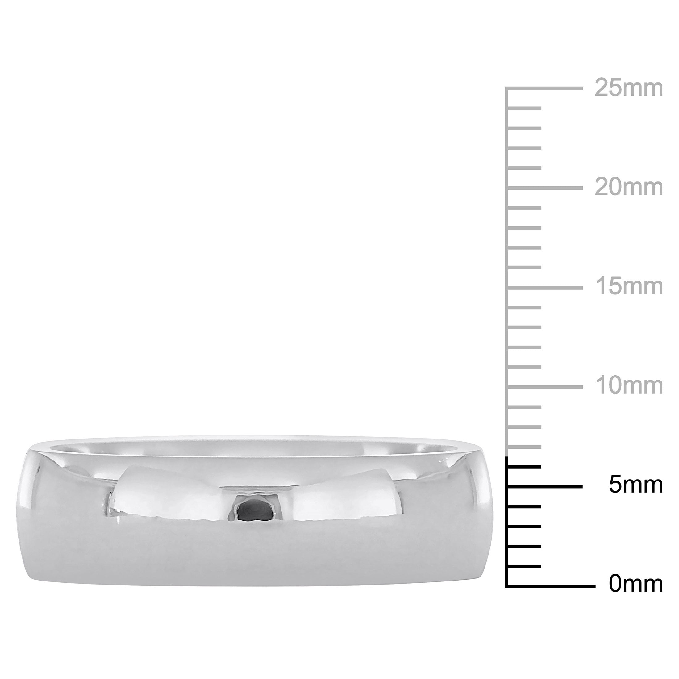 Everly Men's 14k White Gold Wedding Ring