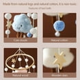thumbnail image 2 of Mamimami Home Boho Cloud Macrame Baby Crib Mobile with Hanging Rotating Toys, Blue, 2 of 7