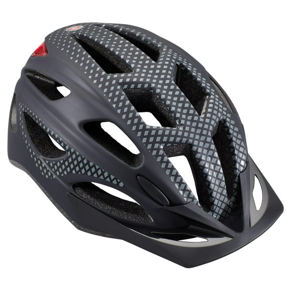Casco de bicicleta Schwinn Beam con iluminación LED para adultos, color negro