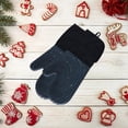 thumbnail image 4 of Horno Europeo Guantes de Calefacción Aislamiento Guantes Azul Gloria Guantes para horno de hornear, 4 of 8