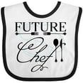 thumbnail image 3 of Inktastic Future Chef with Silverware and Hat Boys or Girls Baby Bib, 3 of 4
