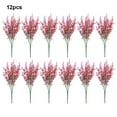 thumbnail image 4 of Plantas artificiales Ounissouiy 12 bajo mantenimiento inodoras aptas para mascotas flores rosas, 4 of 6