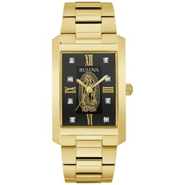 Bulova アナログ 腕時計 シルバー/ゴールド Caravelle Bulova Men Watch Stainless Silver Gold Stretch Day