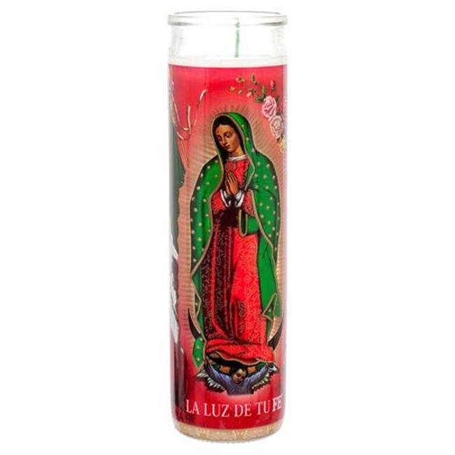 Veladora 602499161042 Mexico Virgen De Guadalupe Tall Candle Walmart