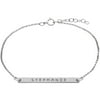 Personalized Planet Sterling Silver Name Bar Bracelet