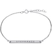 Personalized Planet Sterling Silver Name Bar Bracelet