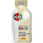 GU Energy Original Sports Nutrition Energy Gel, 8-Count, Birthday Cake