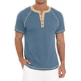 thumbnail image 1 of Playera Casual Moda Henley Waffle Manga Corta Para Hombre, 1 of 7