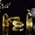 thumbnail image 2 of K-KED 10pcs Natural Clear Citrine Quartz Crystal Point Chakra Reiki Wand Obelisk 3-4cm, 2 of 6