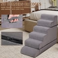 thumbnail image 4 of Dog Stairs for High Beds Up to 30 Inches, Non-Slip 6-Step Pet Stairs with Washable Cover for Small Medium Dogs & Senior Cats, 4 of 8