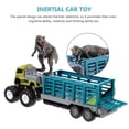 thumbnail image 2 of 1 Set Inertial Car Toy Trailer Animal Toy Large Truck Counter Car Model, 2 of 8