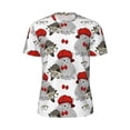 thumbnail image 5 of Wukai Rabbit And Hedgehog Print Men's Short-Sleeved Mesh T-Shirt,Quick-Dry Short Sleeve Workout T-Shirt-4X-Large, 5 of 8