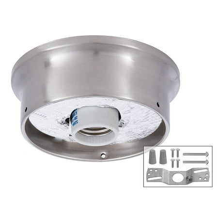 4 Inch Er Wired Flush Mount Ceiling Fixture Black 4 Inch Er Wired Flush Mount Ceiling Fixture Black Holder 5 Dia Steel Plated Finish U L Listed By B P Lamp