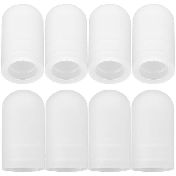 BRIGHTFUFU 10 Uds. Puntas silenciosas de tambor, tapas de baquetas de silicona, puntas silenciosas, puntas de práctica de tambor