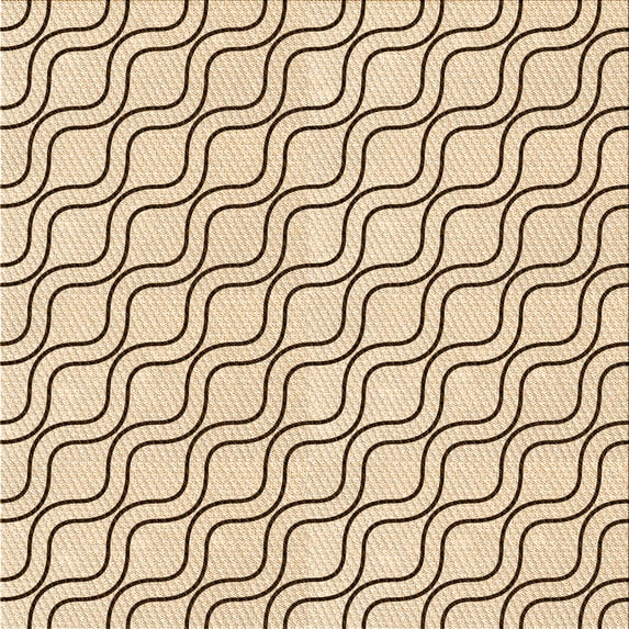 Ahgly Company Machine Washable Indoor Square Transitional Copper Brown Area Rugs, 8' Square