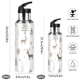 thumbnail image 2 of Yayeee 33oz Insulated Water Bottle Double Wall Stainless Steel with Flip Straw Lid, Christmas Forest, 2 of 7